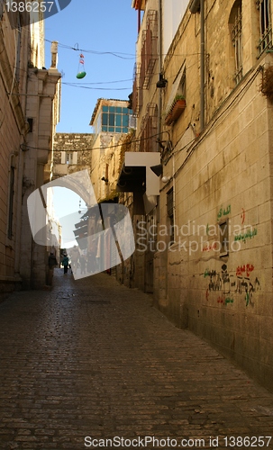 Image of A street in the old city jerusalem