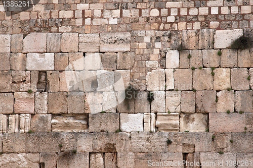 Image of Wailing wall in jerusalem