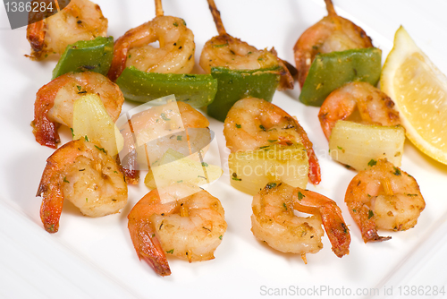 Image of Prawn kebabs