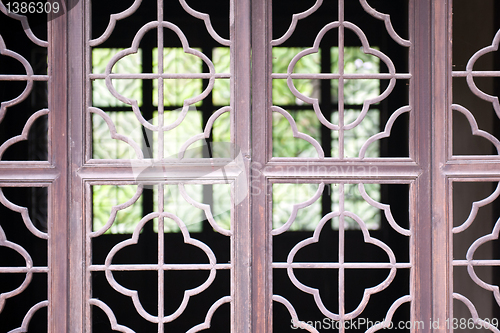 Image of Chinese wooden window