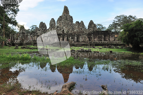 Image of Bayon temple in Angkor Thom, Cambodia