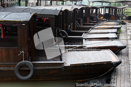 Image of China wupeng boats in the river