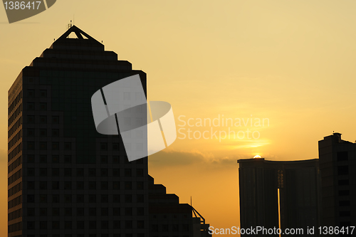 Image of Urban sunset