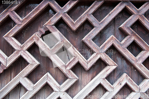 Image of Chinese wooden window