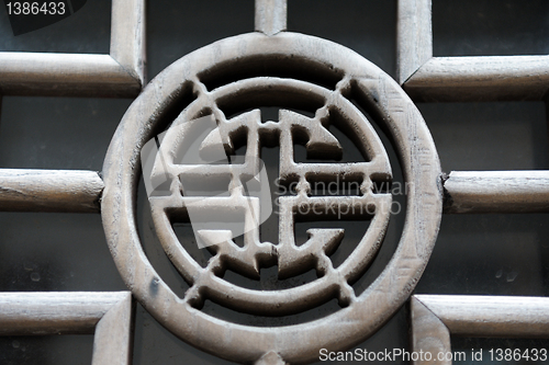 Image of Chinese wooden window