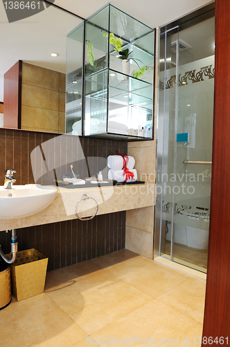 Image of Luxury hotel toilet
