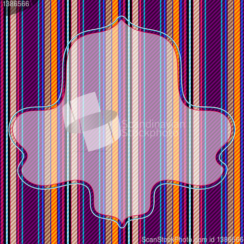 Image of Vivid striped pattern with frame