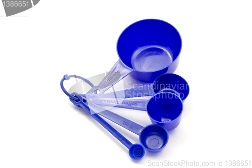 Image of Blue measuring spoons 