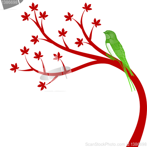 Image of Tree and bird
