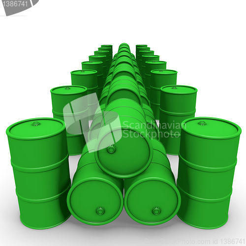 Image of Green barrels group
