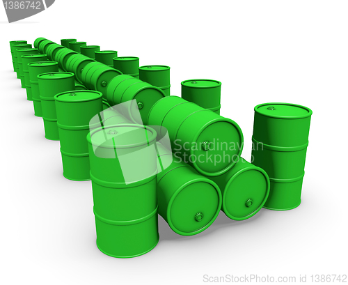 Image of Green barrels group