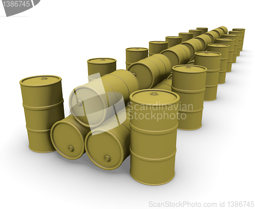 Image of Yellow barrels