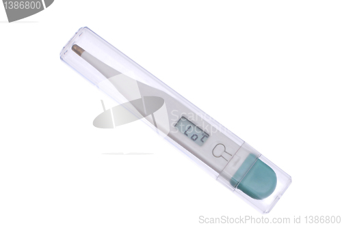 Image of Digital medical thermometer.