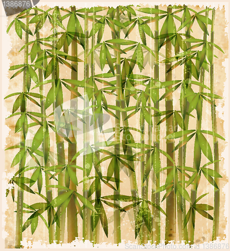 Image of vintage illustration of the bamboo forest
