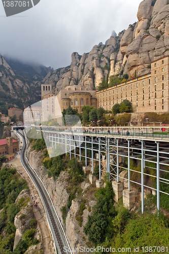 Image of Monastery in Montserrat, Spain 