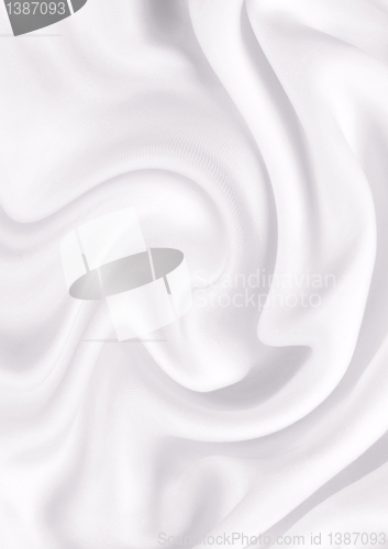 Image of Smooth elegant white silk