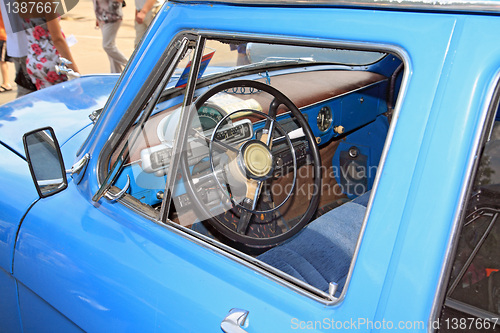 Image of interior retro car