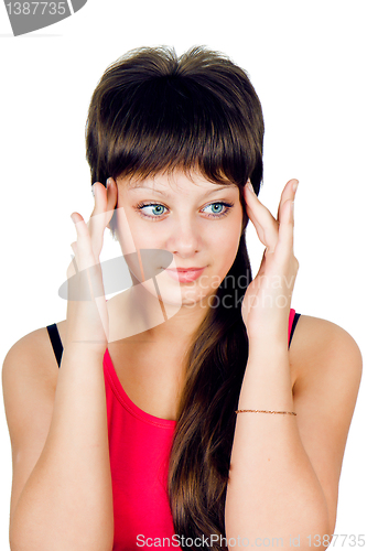 Image of girl with a headache