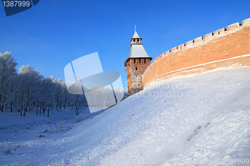 Image of tower to old fortress on hill