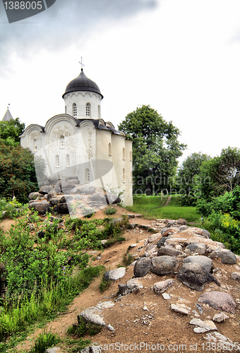 Image of ancient church on stone hill