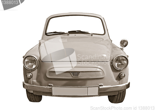 Image of retro cars on white background