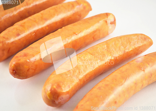 Image of sausages with cheese