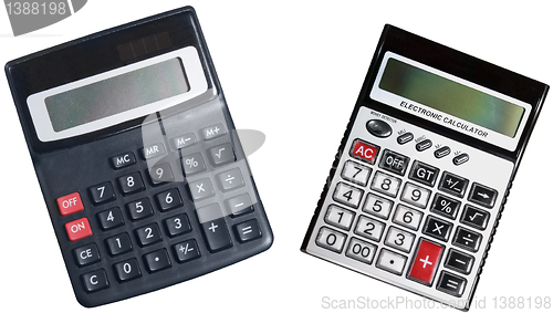 Image of  calculators isolated