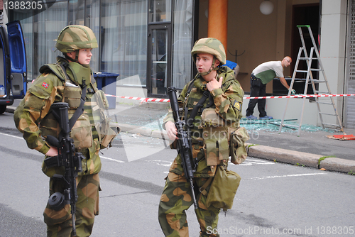 Image of Soldiers in central Oslo