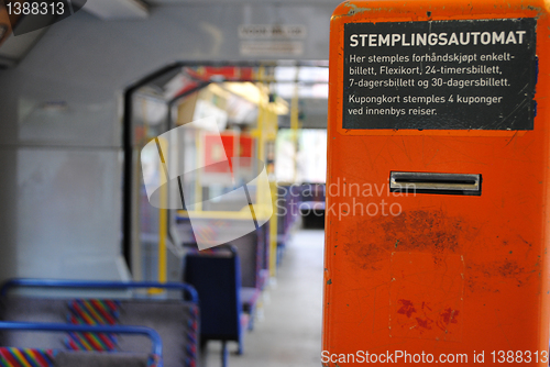 Image of Ticket machine in a tram