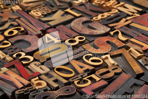 Image of letters and numbers
