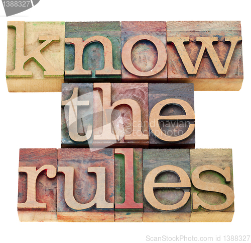 Image of know the rules