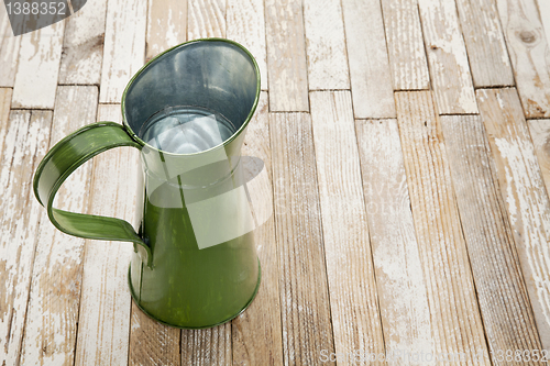 Image of vintage metal water pitcher 