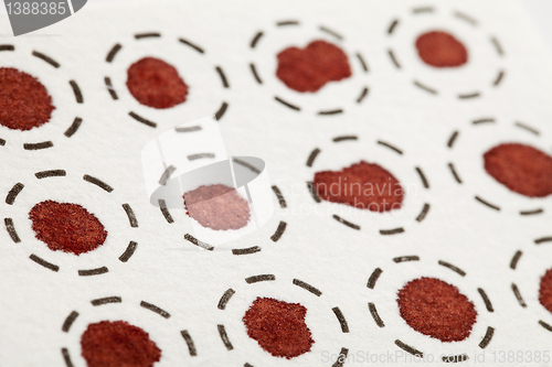 Image of blood spot self test