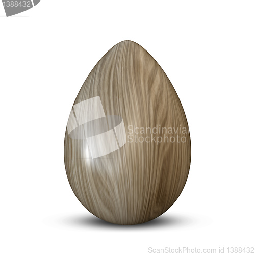 Image of wooden egg
