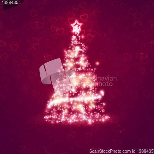 Image of red christmas background