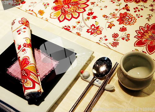 Image of Asian table setting