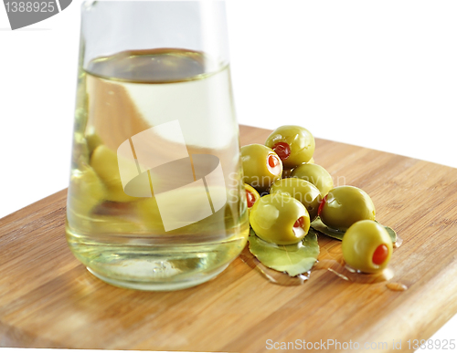 Image of olives and cooking oil