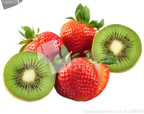 Image of strawberries and kiwi