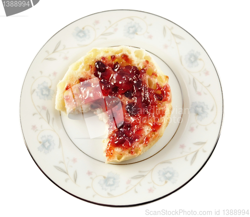 Image of english muffins with jelly