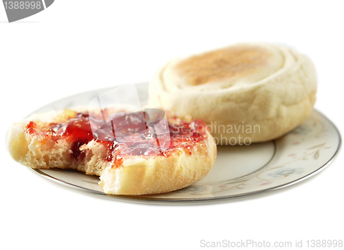 Image of english muffins with jelly 