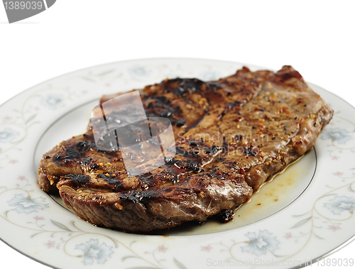 Image of steak on a plate 
