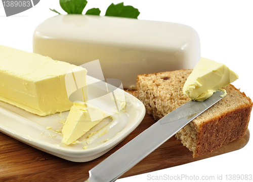 Image of butter and bread