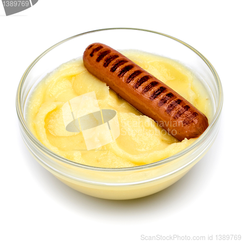 Image of Sausage and mashed potatoes