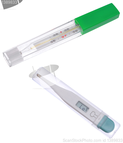 Image of Medical thermometers.