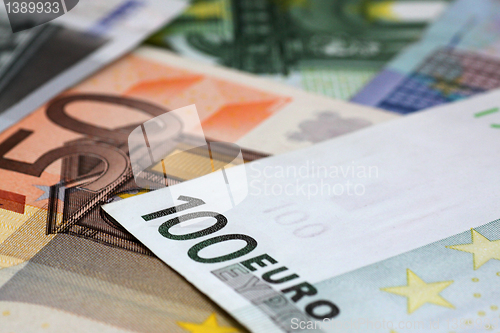 Image of euro banknotes