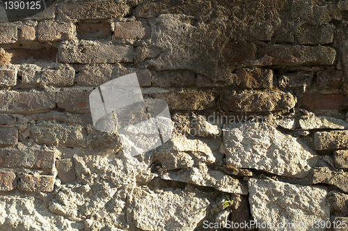 Image of Old brick and stones wall