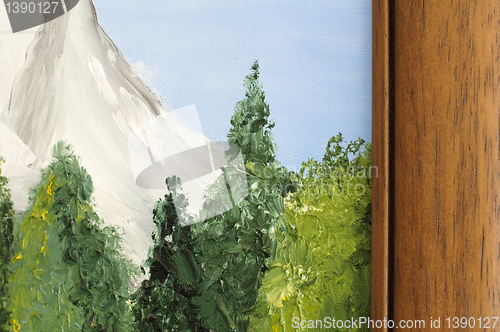 Image of Oil painting close up