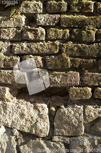 Image of Old brick and stones wall