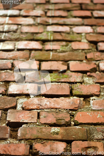 Image of Old brick wall. 