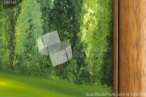 Image of Oil painting close up